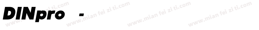 DINpro 常规字体转换